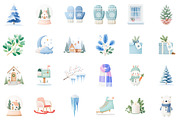 Watercolor Winter Clipart Collection, an Illustration by Sublimation Artist (Thumbnail 2 of 6)