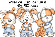 Whimsical Cute Dog Sublimation, an Illustration by Pixels.Craft (Thumbnail 1 of 6)