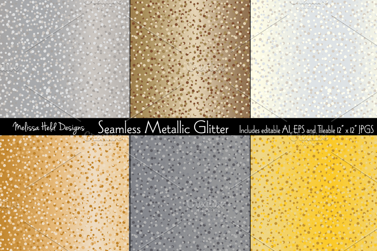 Seamless Metallic Glitter