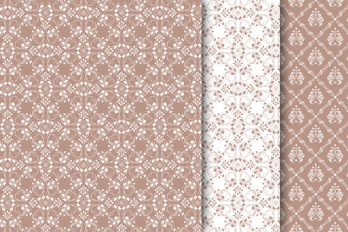 Elegant Damask Digital Paper preview 3