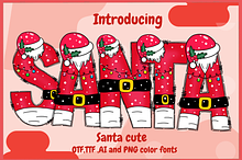 Santa cute-PNG fonts
