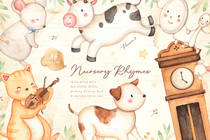 Nursery Rhymes V.2 Watercolor Set