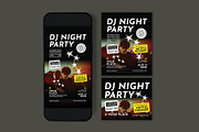 DJ Night Party Flyer, a Flyer Template by graphicook (Thumbnail 3 of 3)