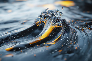 Captivating waves of water display i, a Photo by Tanuart