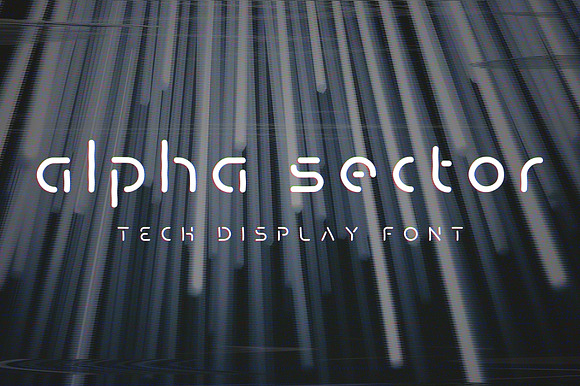 Alpha Sector - Tech Font preview 6