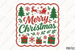 Merry Christmas Coquette PNG, an Illustration by CraftArtStudio