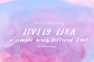 Lovely Lina Handmade Font