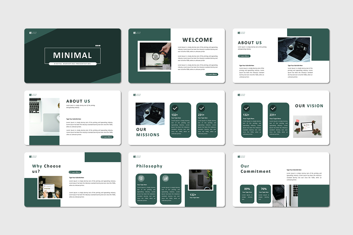 Minimal Digital Marketing - Keynote, a Presentation Template by QR Design Studio (Photo 2 of 3)