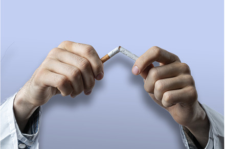the tobacco addiction concept, quit