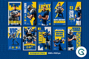 American Football Social Media Pack, a Social Media Template by Geelator Studio (Thumbnail 3 of 5)