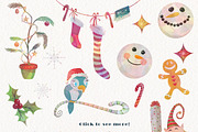 Season's Greetings Graphics Set, a Decorative Illustration by Dapper Dudell (Thumbnail 2 of 5)