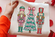 Floral Nutcracker Christmas PNG Art, a Seasonal Illustration by CrexoraLab (Thumbnail 2 of 4)