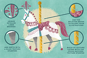 Carousel Photoshop Brush Collection, a Brush Add-On by Hues of Hodges (Thumbnail 4 of 9)