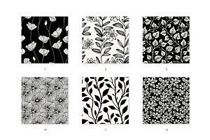 Spring Seamless Patterns Set