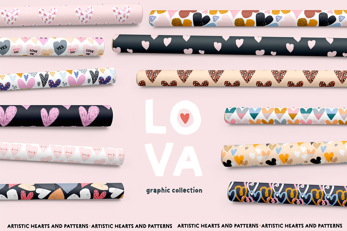 LOVA graphic collection, a Pattern Graphic by solmariart (Photo 1 of 9)