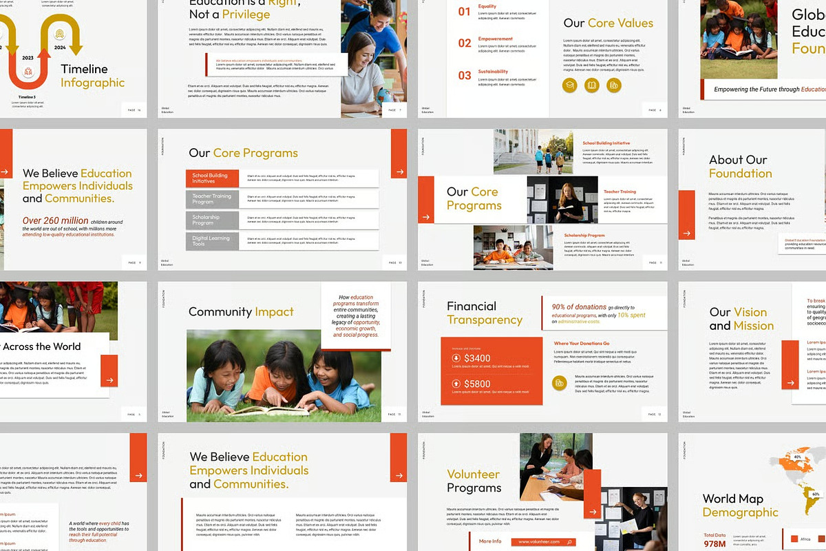 Non Profit Foundation Powerpoint, a Presentation Template by Fit-tee (Photo 2 of 2)