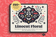 Linocut Floral for Procreate, a Brush Add-On by Pencil Twist (Thumbnail 1 of 10)