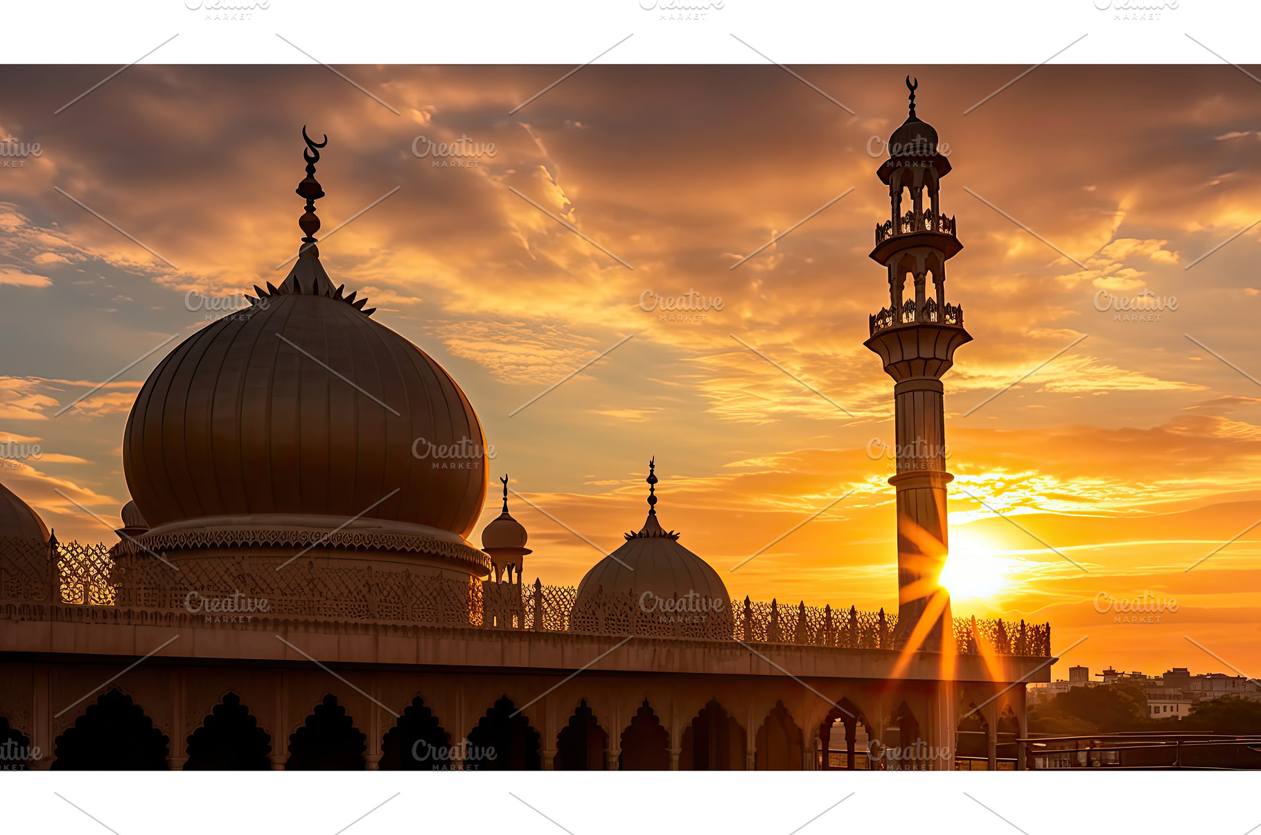 prayer muslim mosque building ai, a Background Photo by pikepicture