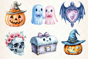 Pastel Halloween Clipart, an Illustration by Dream Creation (Thumbnail 4 of 7)