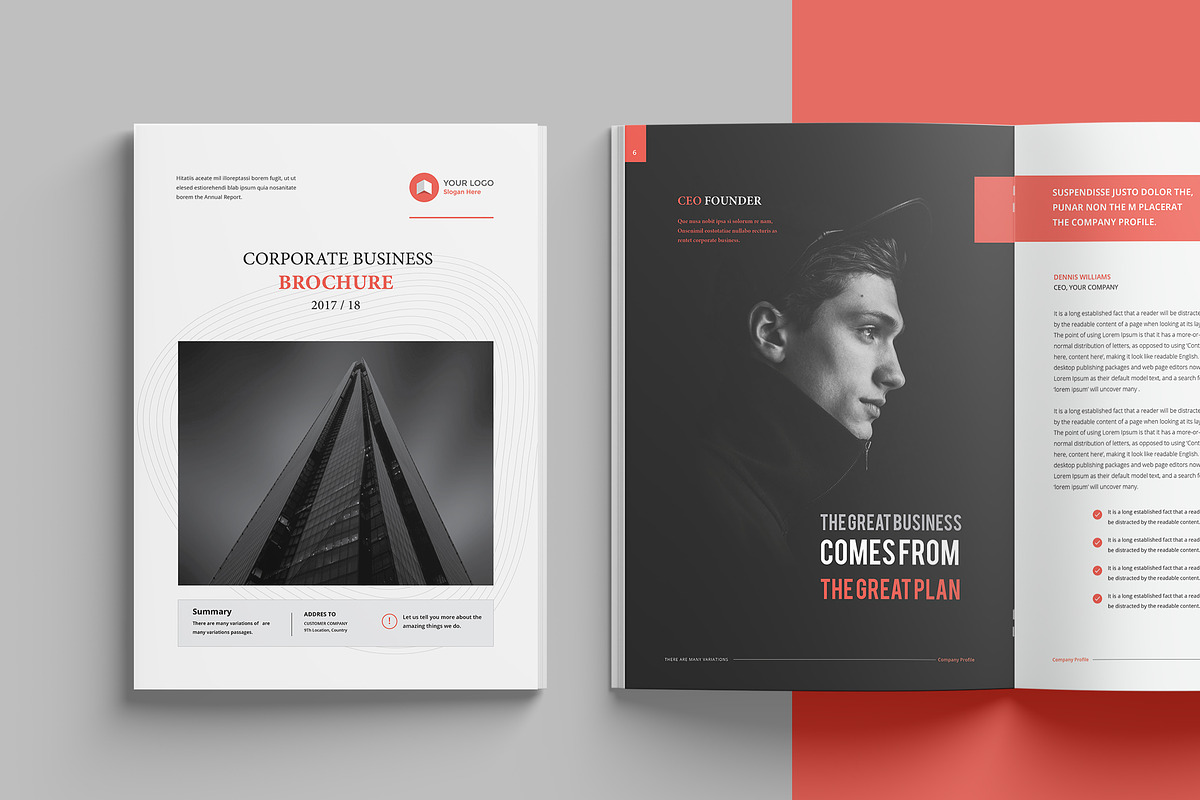Corporate Business Brochure A4, a Brochure Template by Pro-Gh (Photo 1 of 9)