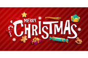 Christmas lettering, holiday, a Decorative Illustration by Vector Tradition (Thumbnail 2 of 3)