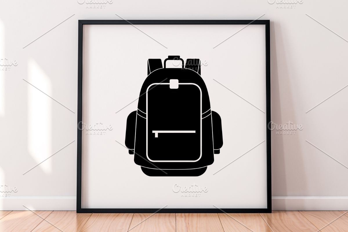 Backpack Silhouette SVG, an Object Illustration by newminddesign (Photo 5 of 5)