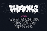 Drop Shade - Layered Melt Graffiti, a Font by figuree studio (Thumbnail 10 of 10)