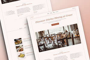 Grace - Restaurant Framer Template, a Landing Page Template by THdesign
