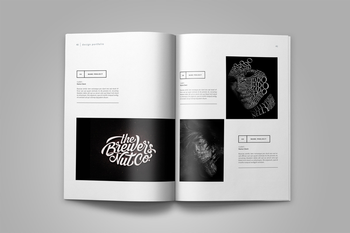 Graphic Design Portfolio Template, a Brochure Template by adekfotografia (Photo 24 of 29)