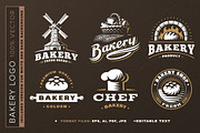 Bakery logo set, a Branding & Logo Template by SODESIGN (Thumbnail 1 of 3)