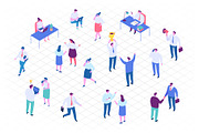 Isometric cartoon people vector set, a Person Illustration by Vector_Art (Thumbnail 4 of 24)