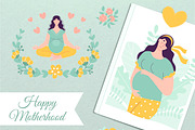 Happy pregnancy and motherhood, a Decorative Illustration by My May Art (Thumbnail 1 of 18)
