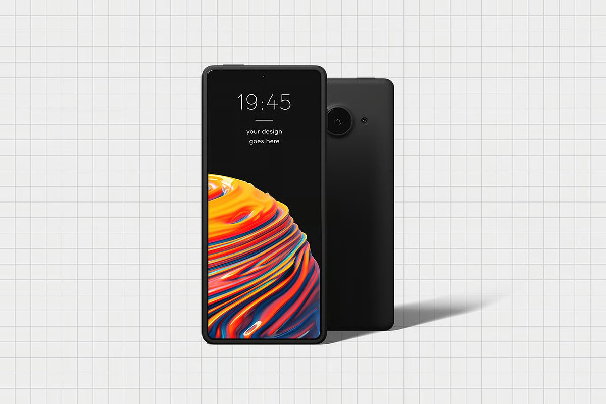 Dark Smartphone Mockup, a Device Mockup by zpackcreative (Photo 4 of 4)