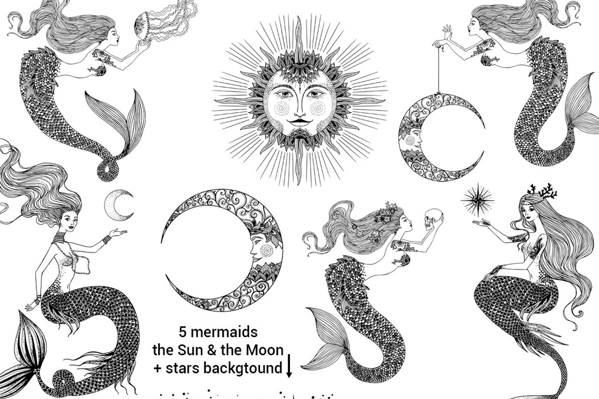 Magical Mermaid, a Decorative Illustration by Anastasia (Photo 5 of 5)