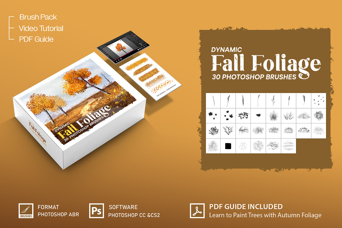 Autumn Fall Foliage Brushes, a Brush Add-On by Mohamed Saber (Photo 6 of 6)