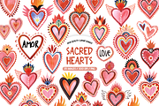 Sacred Heart Clipart Bundle, an Illustration by TatiMockup (Thumbnail 1 of 3)