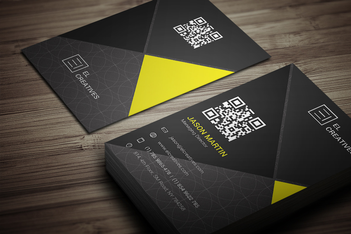 Dark Creative Business Card, a Business Card Template by bouncy (Photo 1 of 4)