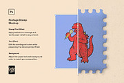 Postage Stamp Photoshop Mockup, a Merchandise Mockup by veila.me (Thumbnail 3 of 5)