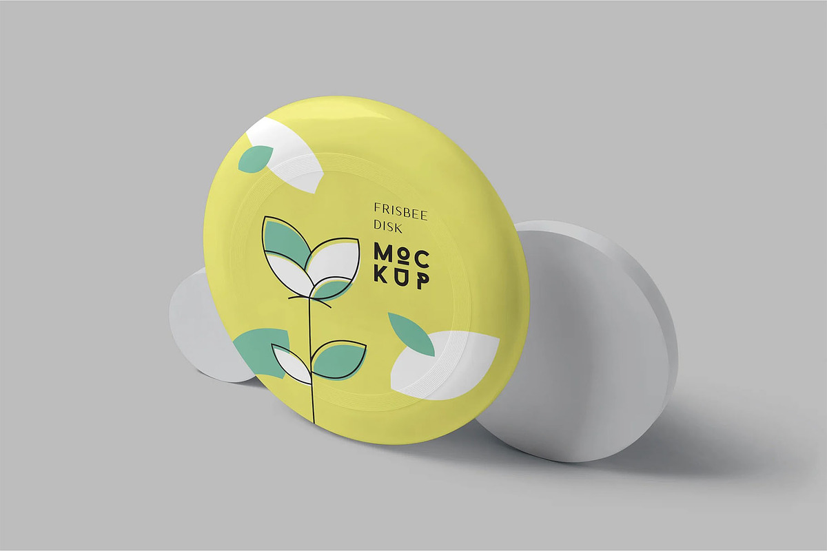 Frisbee Mockups, an Advertising Mockup by megostudi0 (Photo 4 of 5)