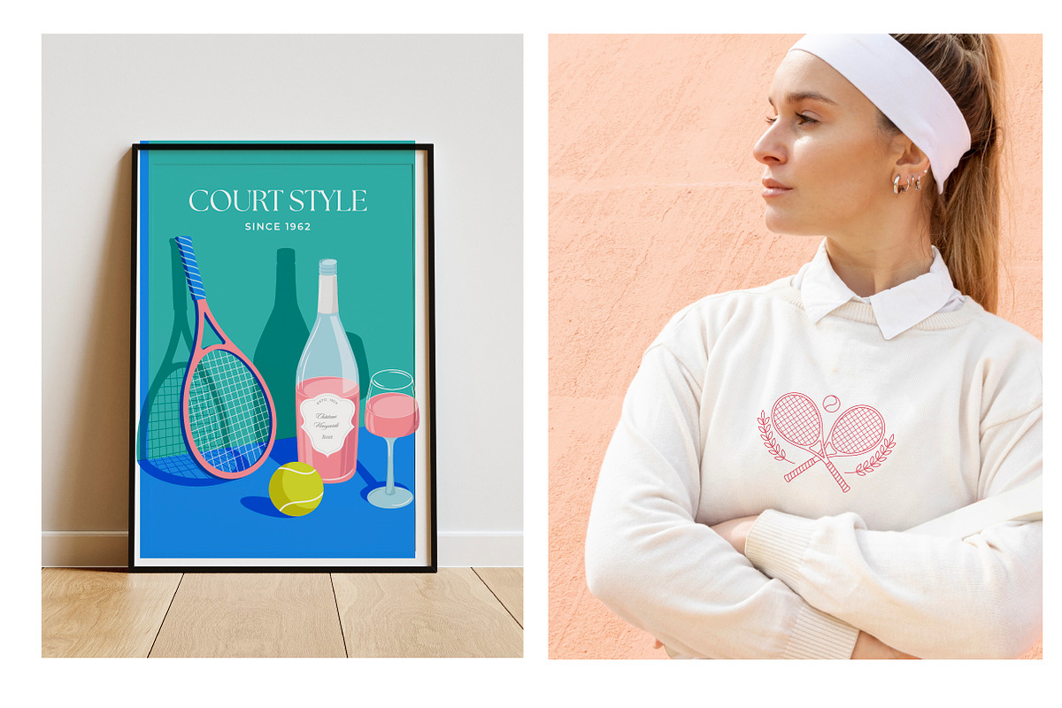 The Tennis Club Collection, an Object Graphic by Marish (Photo 5 of 9)