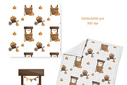Autumn farm-kids collection, a Seasonal Illustration by Linerisyart (Thumbnail 11 of 23)