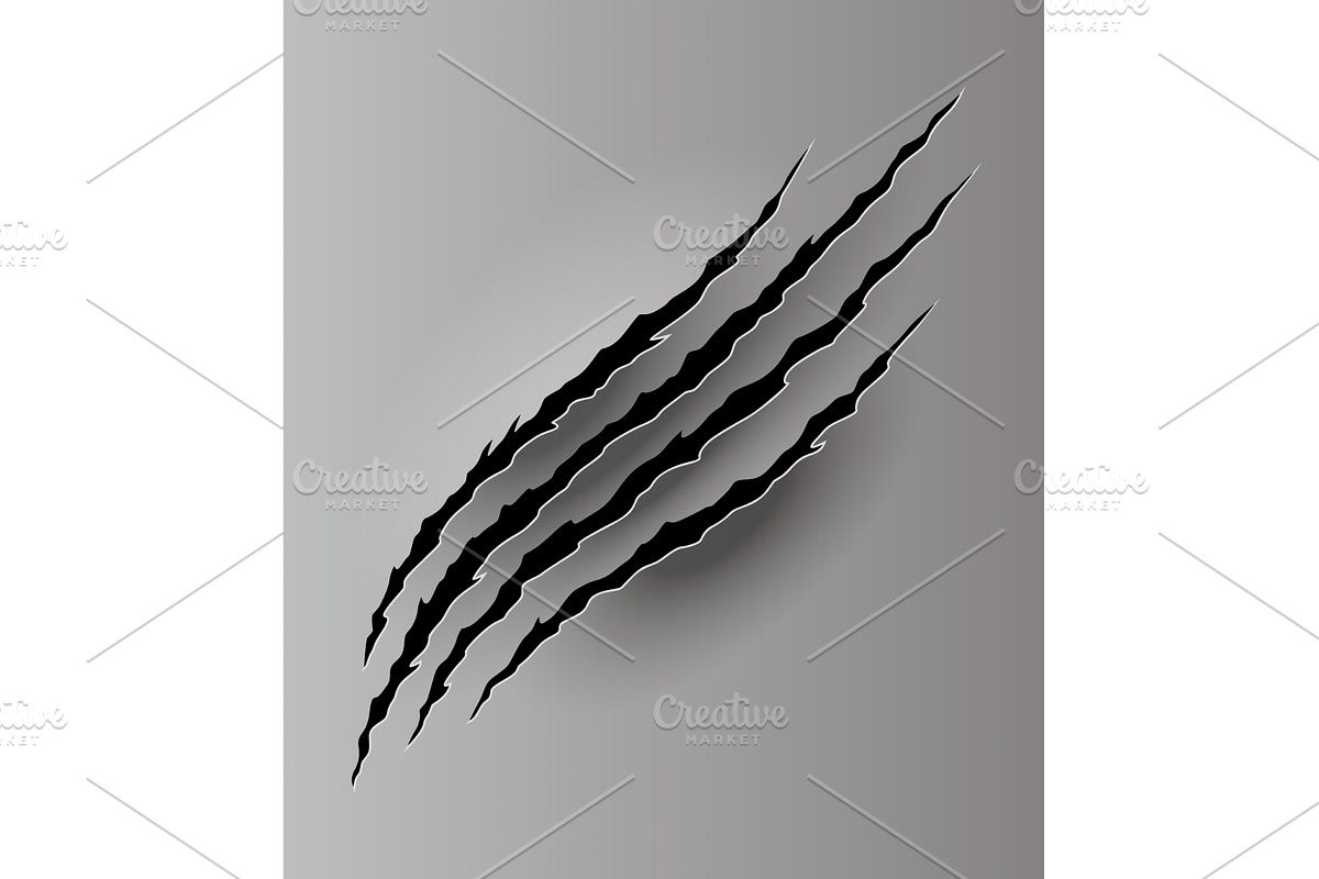 Bear or tiger claw mark, a Texture Illustration by Things for designers