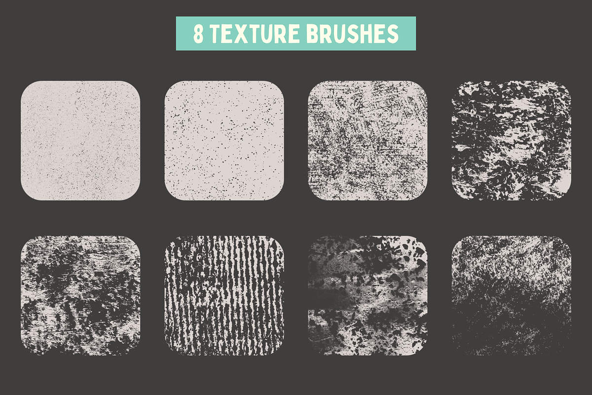 Rolled Ink Brushes For Procreate, a Brush Add-On by seamless team (Photo 4 of 6)