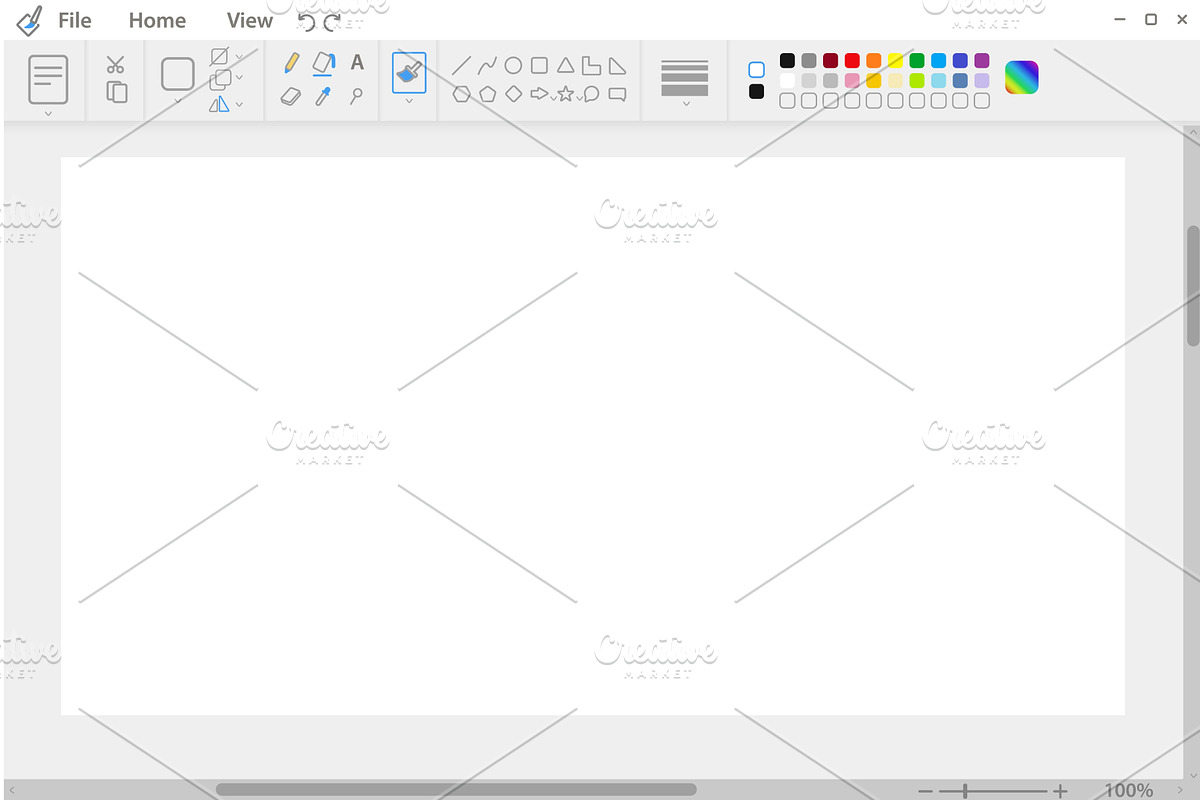 Graphic drawing application panel, a Technology Illustration by skripnikbb