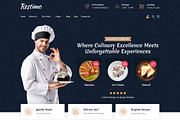 Restaurant WordPress Theme, a WordPress Template by UInstrument (Thumbnail 1 of 6)