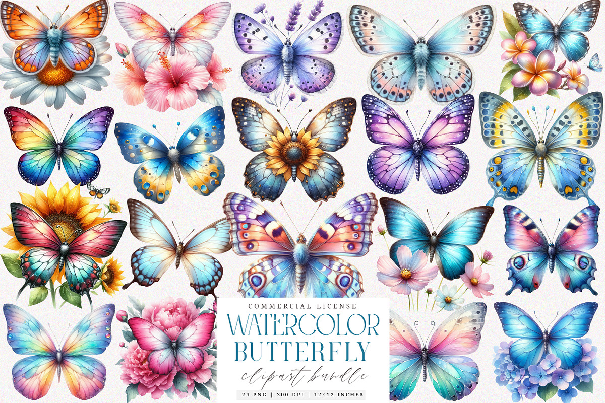 Floral Butterfly Png Butterflies PNG, an Illustration by SinaCreation (Photo 1 of 7)