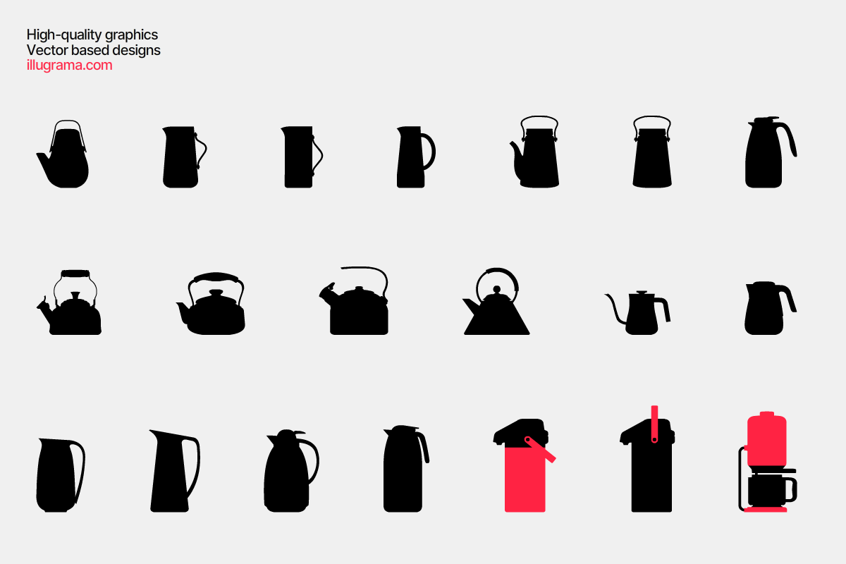Kitchen Utensils - Modern Graphics, a Food Illustration by illugrama (Photo 9 of 16)