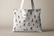 People do sports seamless pattern, a Pattern Graphic by Good Studio (Thumbnail 3 of 3)