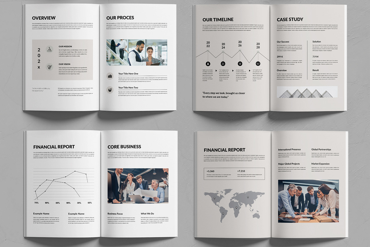 Company Profile Layout Template, a Brochure Template by MightyDesign (Photo 3 of 6)