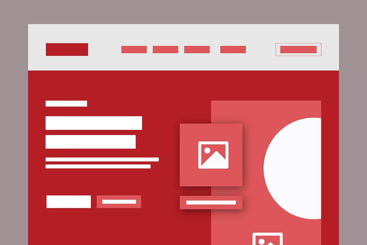 Website Wireframe Design Templates, a Wireframe Template by MightyDesign (Photo 2 of 8)